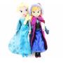 Imagem de Boneca de Pelúcia Frozen Anna e Elsa (40cm) - Brinquedo Macio para Meninas