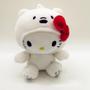 Imagem de Boneca de Pelúcia Sanrio Hello Kitty e Kuromi - 10cm - Ursos Marrom e Branco