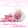 Imagem de Boneca Dengo Naninha Abre Fecha os Olhinhos Reborn Divertoys