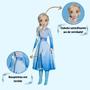 Imagem de Boneca Elsa Frozen 55cm Infantil Grande Em Vinil Vestido de Tecido Original Disney Brinquedo Novabrink