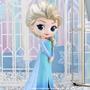 Imagem de Boneca Elsa Frozen Uma aventura Congelante - Coleção Personagens Disney QPosket Miniatura 23358 - Bandai Banpresto