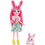 Imagem de Boneca Enchantimals Bree Bunny com Twist, cabelos rosa longos e saia removível - Presente ideal para crianças de 3 a 8 anos.