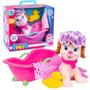 Imagem de Boneca Esquadrão Pet Banho Infantil Com Acessórios Patrulha Cachorrinha Canina Banheira Super Toys