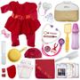 Imagem de Boneca Estilo Reborn Menina Princesa Olho Castanho 24 Itens