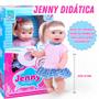 Imagem de Boneca Fala Inglês Jenny Didática Que Fala E Ensina Inglês - Brinquedo de Menina