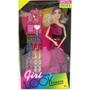 Imagem de Boneca Girl New Look Fashion N244229-0 Vestido Pink - Quanhe