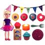Imagem de Boneca Grande Polly Pocket - Festa De Aniversário - Acessórios Cupcake Velinha - Pupee Brinquedos