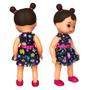 Imagem de Boneca Hannah Suquinho C/ Copo Vinil Vestido Florido 30cm