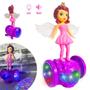 Imagem de Boneca Hoverboard Giratória Anjo Dançarina Com Som E Luz