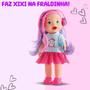 Imagem de Boneca Infantil Faz Xixi Mixer Descolada Cabelo Colorido c/ Acessórios Brinquedo Menina Presentes