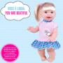 Imagem de Boneca Infantil Feita Em Vinil Menina Fala E Ensina Frases Em Inglês 31cm Brinquedos Super Toys