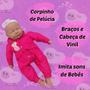 Imagem de Boneca Infantil Reborn Baby Ninos Bebê 50cm Para Meninas e Meninos Articulado Peso de Bebezinho