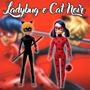 Imagem de Boneca Ladybug Original Com Ioiô 52cm E Boneco Cat Noir Infantil Com Bastão 56cm Articulados Novabrink