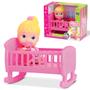 Imagem de Boneca Little Dolls Bercinho e Chupetinha - Divertoys