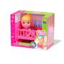 Imagem de Boneca Little Dolls Bercinho Menina Com Chupeta - Divertoys