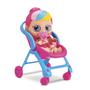 Imagem de Boneca little dolls glitter - carrinho de passeio - Divertoys