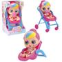 Imagem de Boneca Little Dolls Glitter Carrinho De Passeio Menina - Divertoys