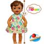 Imagem de Boneca Little Mommy Negra Vamos Brincar de Piquenique + 3 Acessórios - Mattel HBJ32