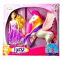 Imagem de Boneca Lucy Princesa Braskit Estilo Fashion com Unicornio