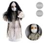 Imagem de Boneca Luna Terror Som Movimento Luz Halloween 44cm Cromus