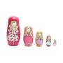 Imagem de Boneca Matryoshka de Madeira Montessori - 5 Peças Pintadas à Mão