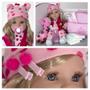 Imagem de Boneca Menina Grande Girafa Baby Alive Real Princesa Pano