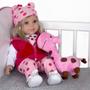 Imagem de Boneca Menina Grande Girafa Baby Alive Real Princesa Pano