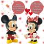 Imagem de Boneca Minnie + Boneco Mickey Mouse Kit Infantil Original Disney Mini 12cm Articulados Em Vinil Líder