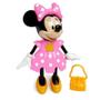 Imagem de Boneca Minnie Conta Histórias Menina Rosa C/ Bolsinha Disney - Elka Brinquedos