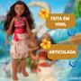 Imagem de Boneca Moana Com Colar Mágico Original 55cm Grande Articulada Vinil Infantil Mini My Size Novabrink