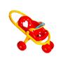 Imagem de Boneca monica com mini carrinho de passeio turma da monica - Samba Toys