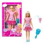 Imagem de Boneca My First Barbie Negra 34cm Com Acessórios - Mattel