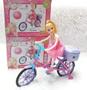 Imagem de Boneca na Bicicleta A Pilha Com Luz E Som Anda Sozinha.