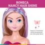 Imagem de Boneca Nancy Hair Shine Para Pentear E Acessórios Supertoys