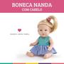 Imagem de Boneca nanda - c/ cabelo - pupee