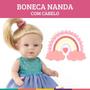 Imagem de Boneca nanda - c/ cabelo - pupee