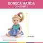 Imagem de Boneca nanda - c/ cabelo - pupee