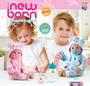 Imagem de Boneca New Born Brincando de Pijama Menina e Menino - Divertoys - boneca com acessórios (8191+8192)