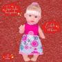 Imagem de Boneca Nolly Fala Frases E Carrinho De Passeio Infantil Kit De Menina Bebê Com Som 31cm
