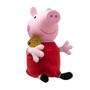 Imagem de Boneca Peppa Pig Em Pelúcia Vestido Vermelho 32cm Baby Brink