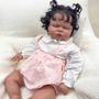 Imagem de Boneca Reborn Angelbaby - Menina Negra de 60cm em Silicone Macio