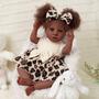 Imagem de Boneca Reborn BABESIDE Afro-American Girl 50 cm com acessórios