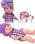 Imagem de Boneca reborn bebê estilo reborn pequena com Kit acessórios para boneca ED1 Brinquedos