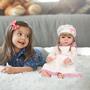 Imagem de Boneca Reborn Bebê Loira Realista Fofinha Enxoval 13 Itens