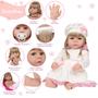 Imagem de Boneca Reborn Bebê Loira Realista Fofinha Enxoval 13 Itens