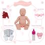 Imagem de Boneca Reborn Bebê Princesa Vestido Vermelho 11 Itens 42cm