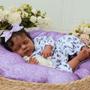 Imagem de Boneca Reborn Felicia - Menina Negra 50cm com Roupas