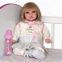 Imagem de Boneca Reborn Infantil Adora Loira Silicone Luxo