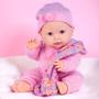 Imagem de Boneca Reborn Love Born Naninha Faz Xixi Realista 35,5cm Abre e fecha o Olho