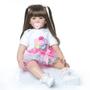 Imagem de Boneca Reborn Princesa Terabithia 60cm - Vestido Arco-Íris